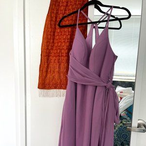 Azazie Doll bridesmaid dress Chiffon wisteria size 10 NWT